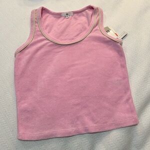 B.P. Pink Terry Tank Top NWT XS